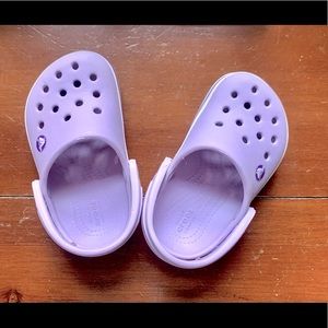 Toddler size 6 purple CROCS